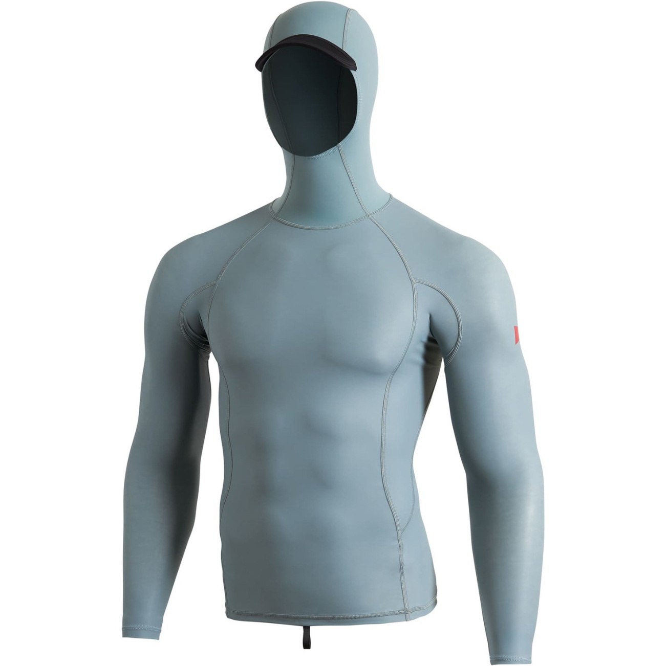 2026 Florence Marine X Mens Windshield Long Sleeve Hooded Rash Vest 2.0 FMSS00051 - Light Sea Blue
